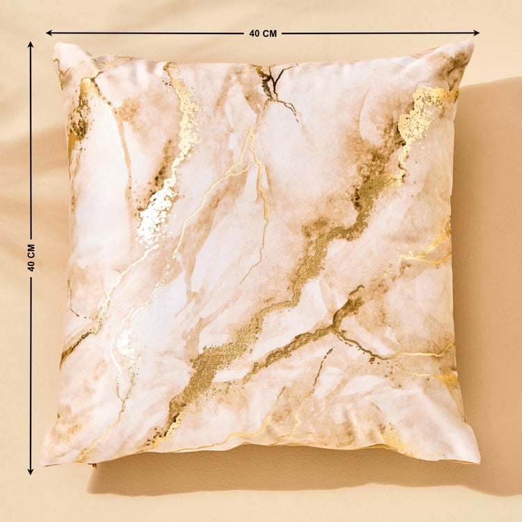 Eternity Vogue Foil Print Filled Cushion - 40x40cm