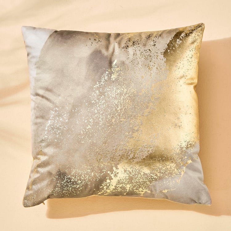 Eternity Vogue Foil Print Filled Cushion - 40x40cm