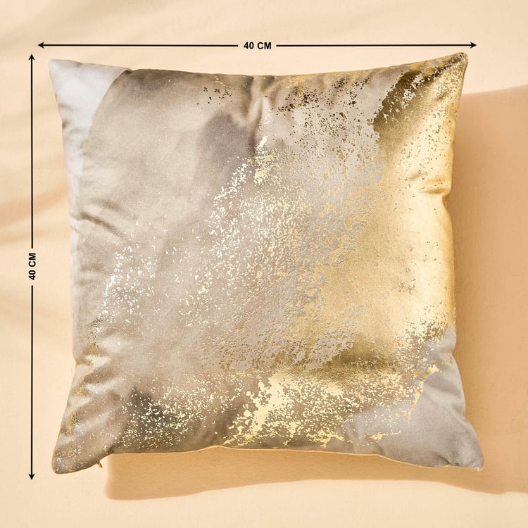 Eternity Vogue Foil Print Filled Cushion - 40x40cm