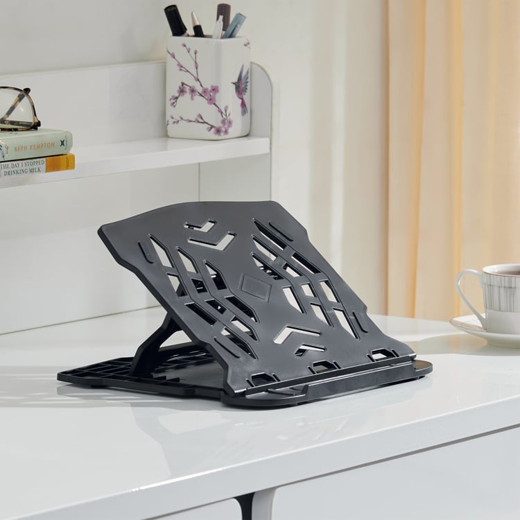 Lapso Polystyrene Laptop Cooling Stand - Black