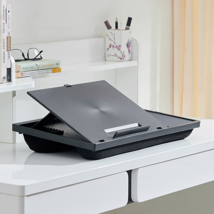 Lapso Polystyrene Laptop Desk with Mouse Pad - Black