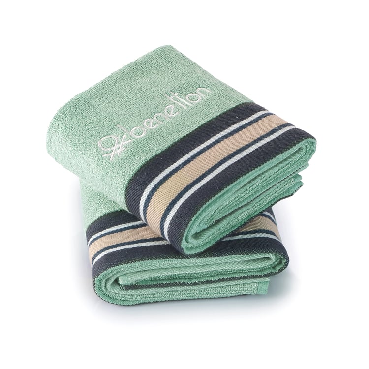 UNITED COLORS OF BENETTON Boutique Set of 2 Cotton Hand Towels - 60x40cm