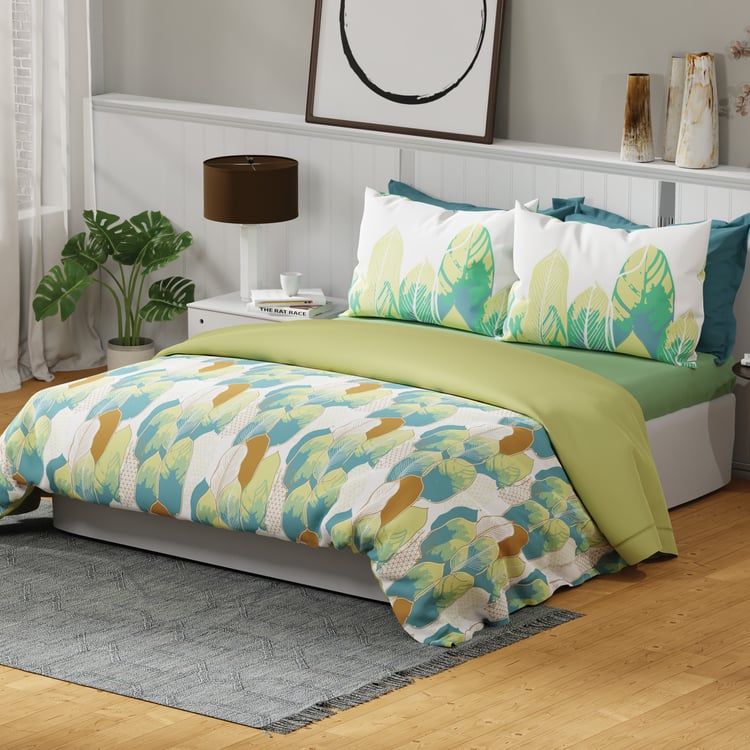 UNITED COLORS OF BENETTON Safari Cotton 144TC Printed 3Pcs King Bedsheet Set