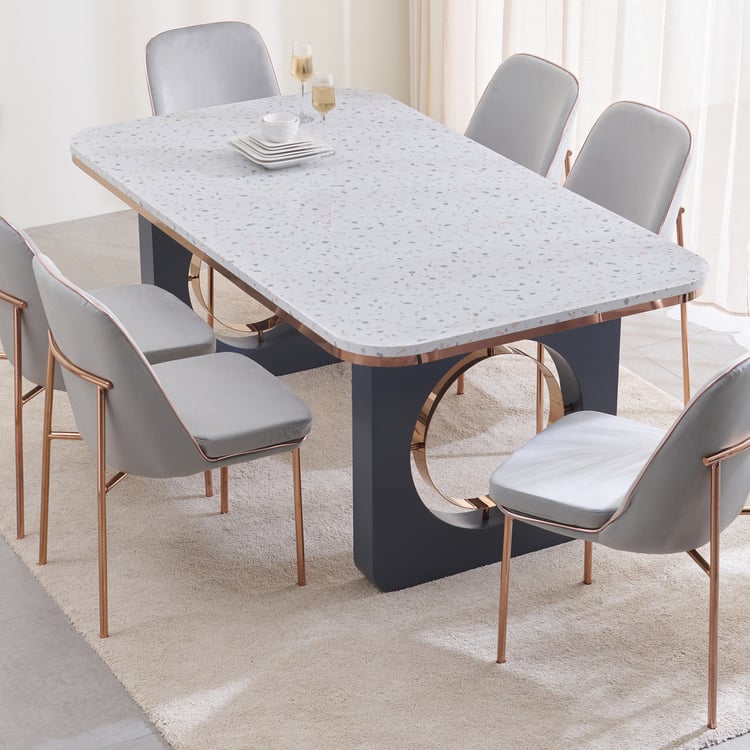 Terraroza 6-Seater Dining Table - White