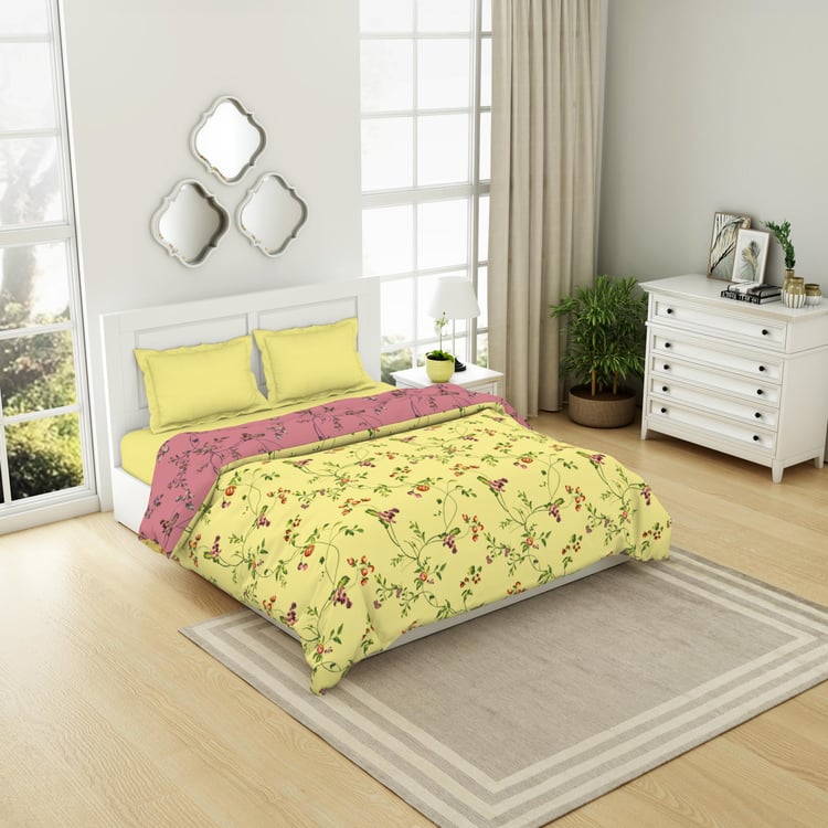 SPACES Lattice Cotton Printed Double Quilt