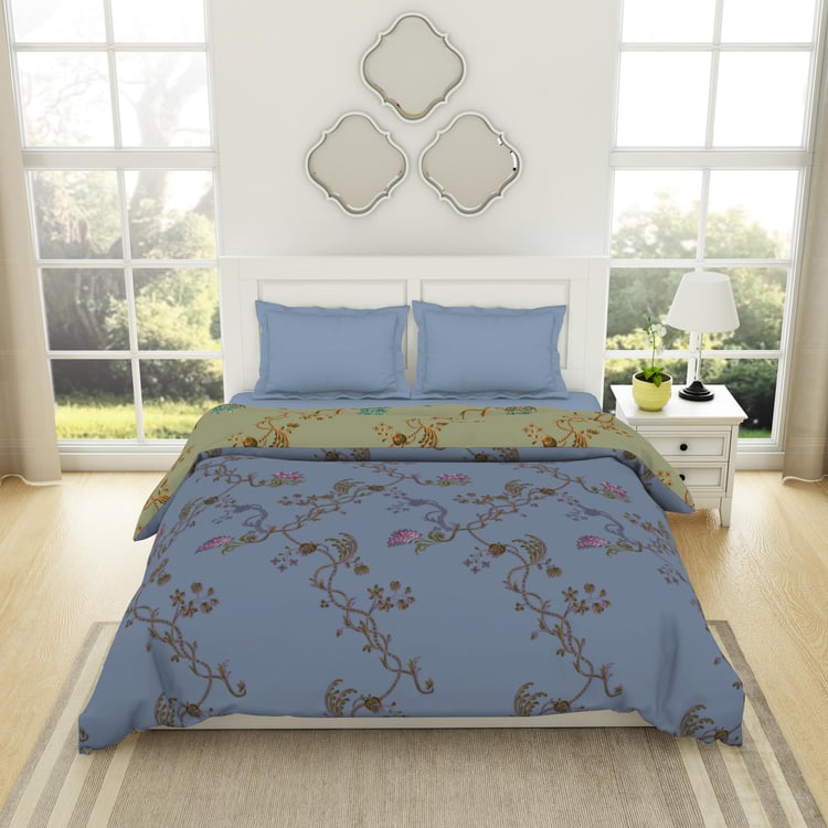 SPACES Lattice Cotton Printed Double Quilt