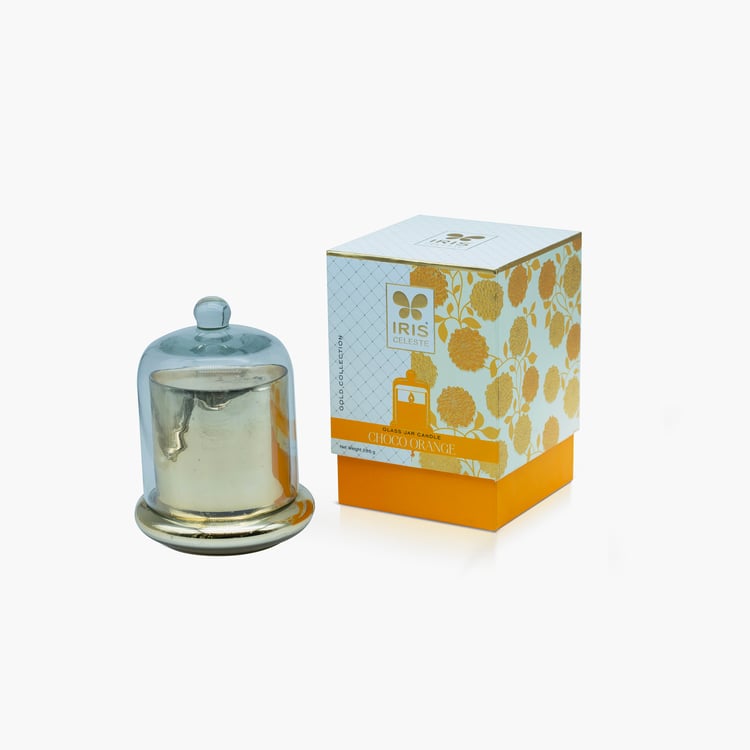 IRIS Celeste Choco Orange Scented Bell Jar Candle