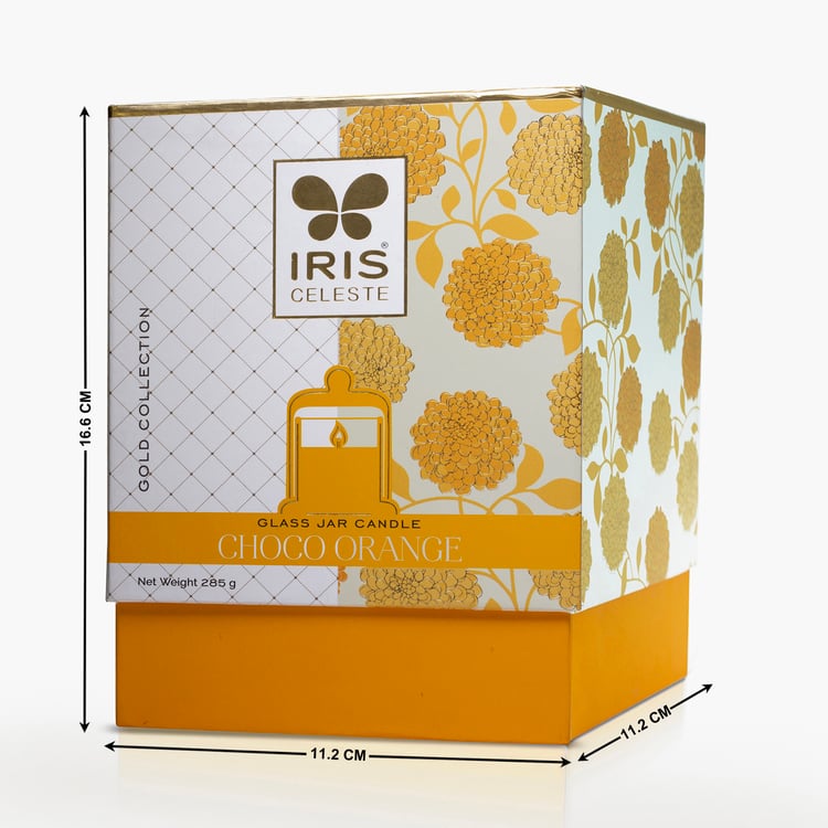 IRIS Celeste Choco Orange Scented Bell Jar Candle