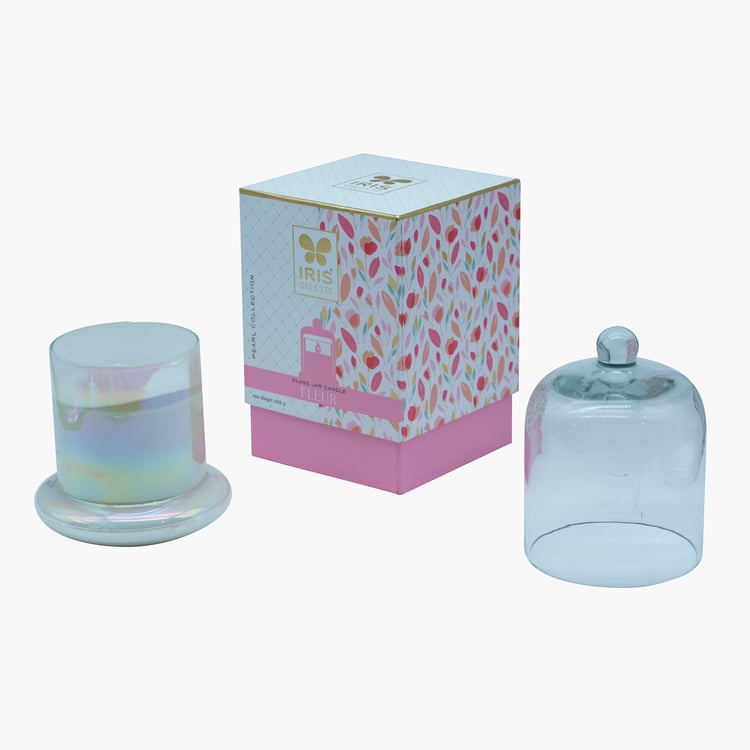 IRIS Celeste Pearl Fleur Scented Bell Jar Candle