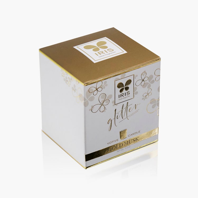 IRIS Gold Musk Scented Votive Candle