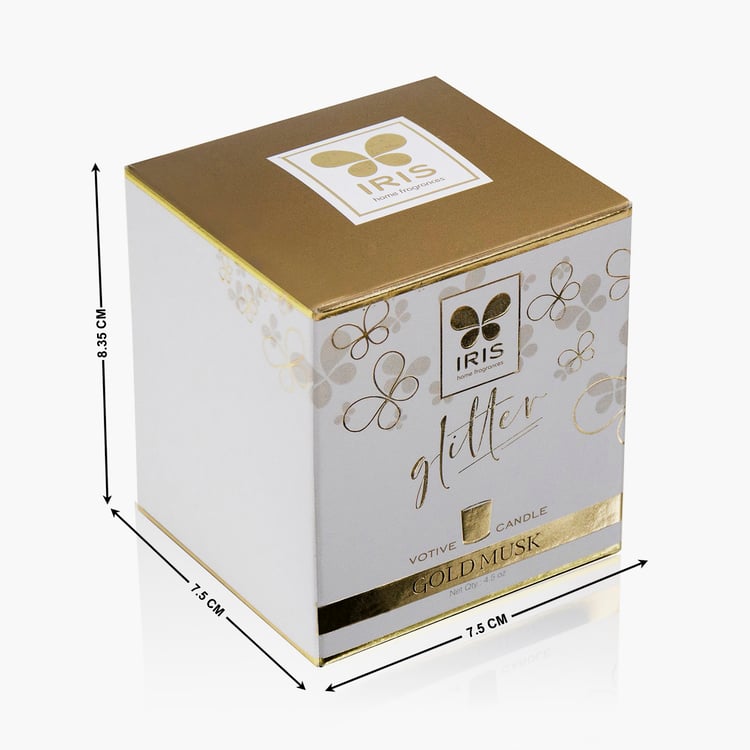 IRIS Gold Musk Scented Votive Candle