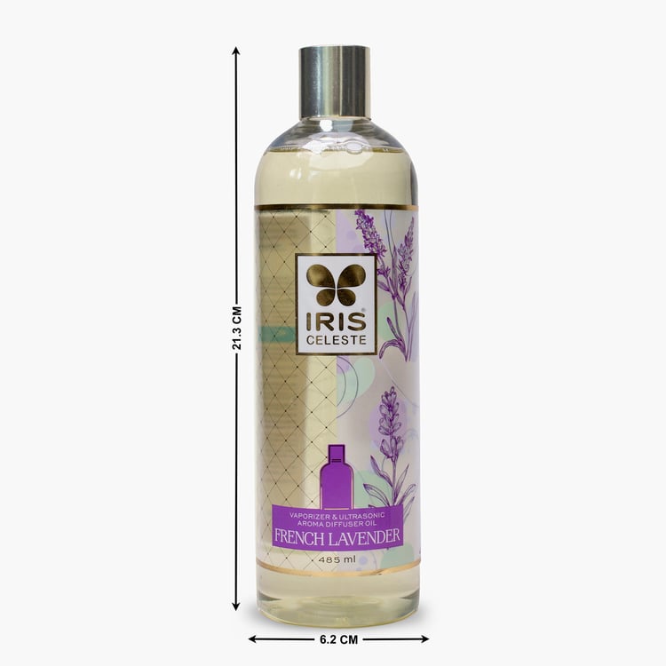 IRIS Celeste French Lavender Fragrance Vaporiser and Ultrasonic Aroma Diffuser Oil  - 485ml