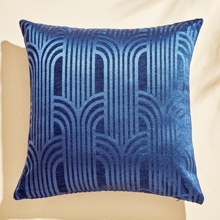 Calamus Luna Set of 2 Velvet Jacquard Cushion Covers - 40x40cm