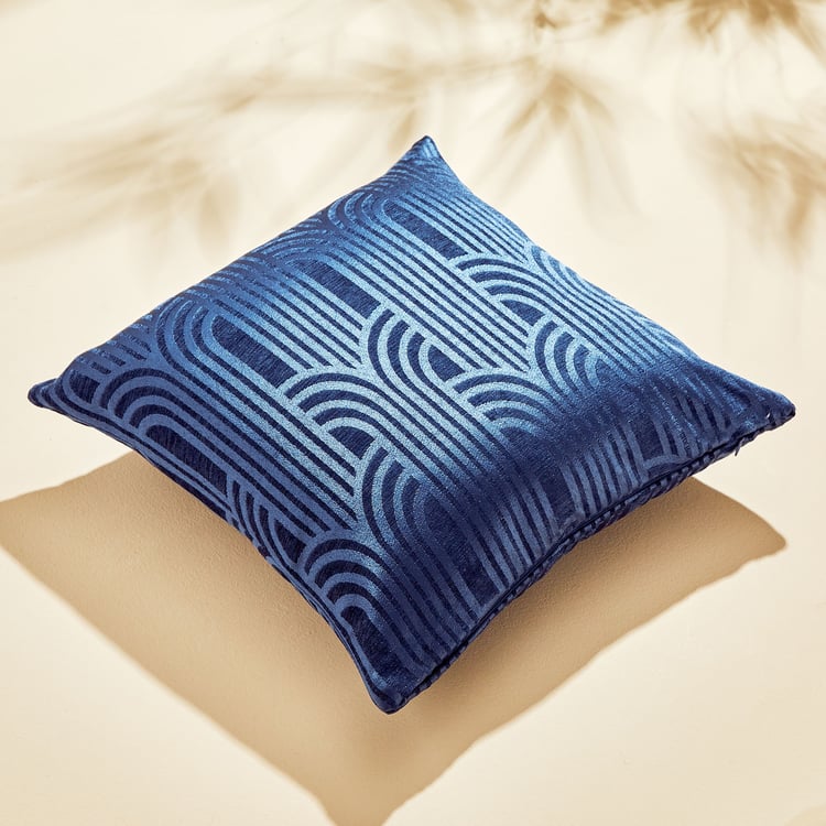 Calamus Luna Set of 2 Velvet Jacquard Cushion Covers - 40x40cm