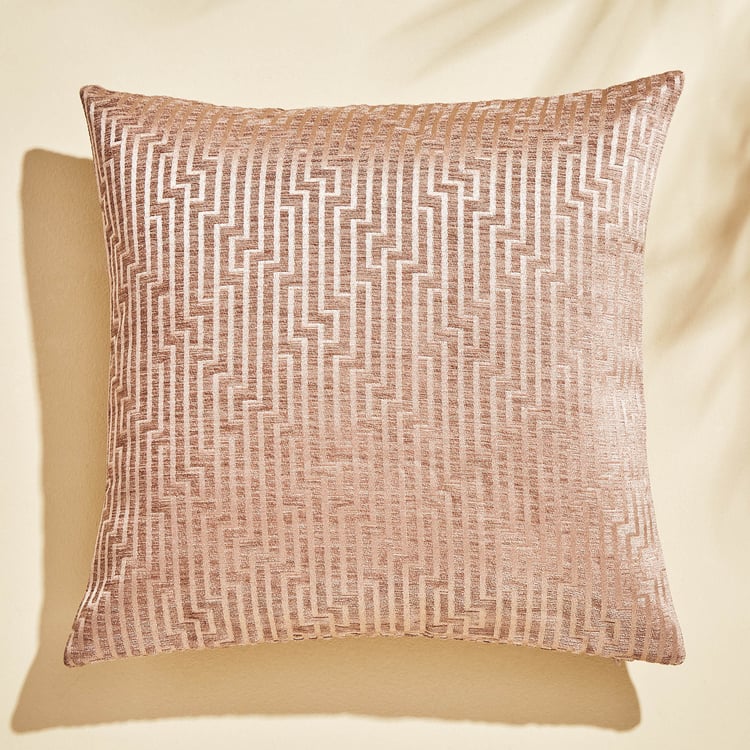 Calamus Oriental Set of 2 Velvet Jacquard Cushion Covers - 40x40cm