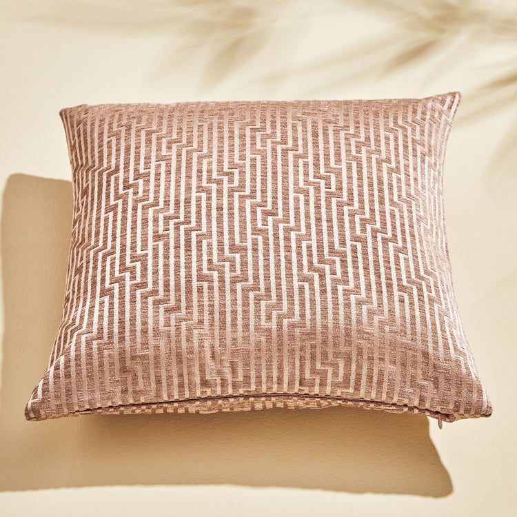 Calamus Oriental Set of 2 Velvet Jacquard Cushion Covers - 40x40cm