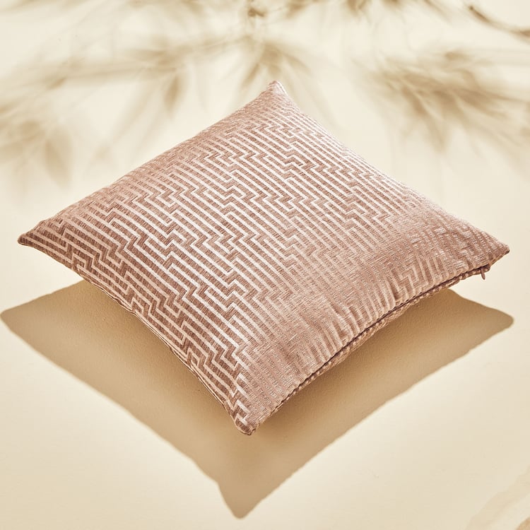 Calamus Oriental Set of 2 Velvet Jacquard Cushion Covers - 40x40cm