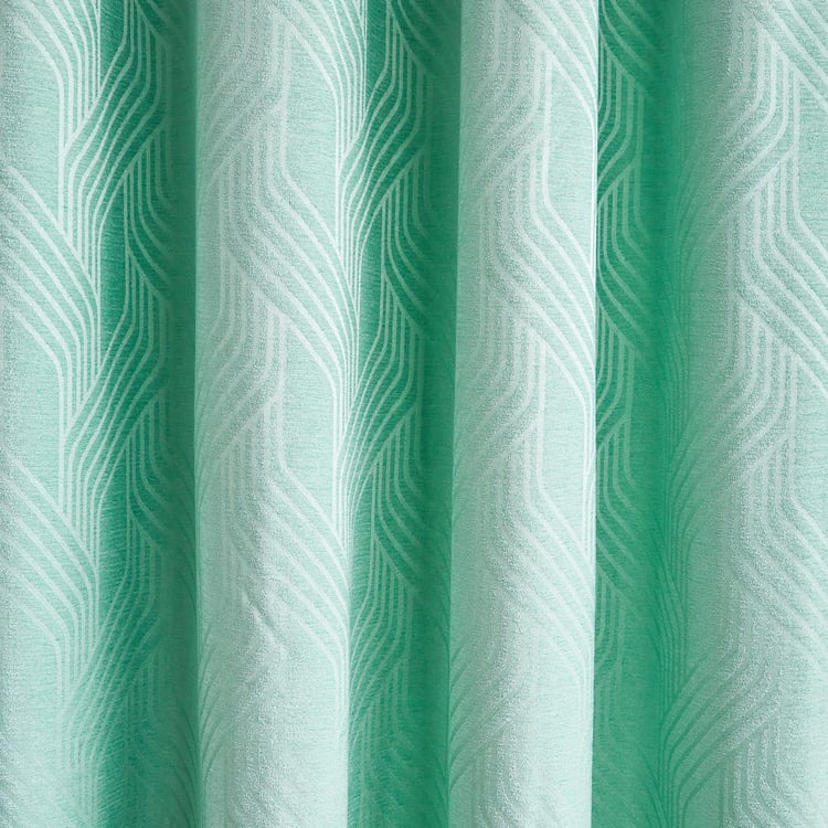 Calamus Lattice Velvet Finish Room-Darkening Window Curtain