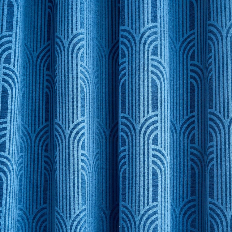 Calamus Luna Velvet Jacquard Room-Darkening Door Curtain