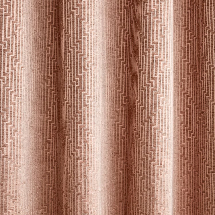 Calamus Oriental Velvet Finish Room-Darkening Window Curtain