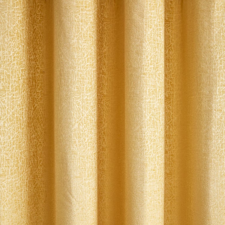 Calamus Vines Velvet Finish Room-Darkening Window Curtain