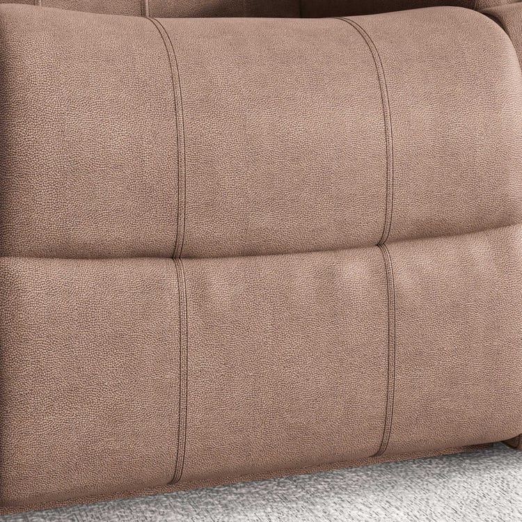 Denver Fabric 1-Seater Glider Electric Recliner - Brown