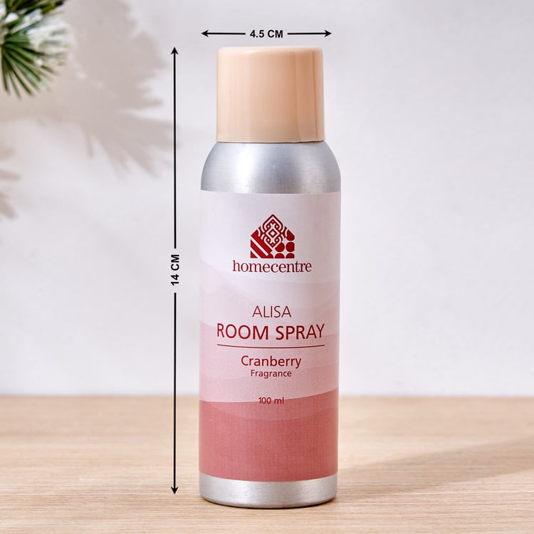 Alisa Set of 2 Cranberry and Lemon Grass Room Sprays - 100ml