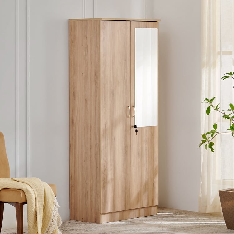 Helios Alton 2-Door Wardrobe with Mirror