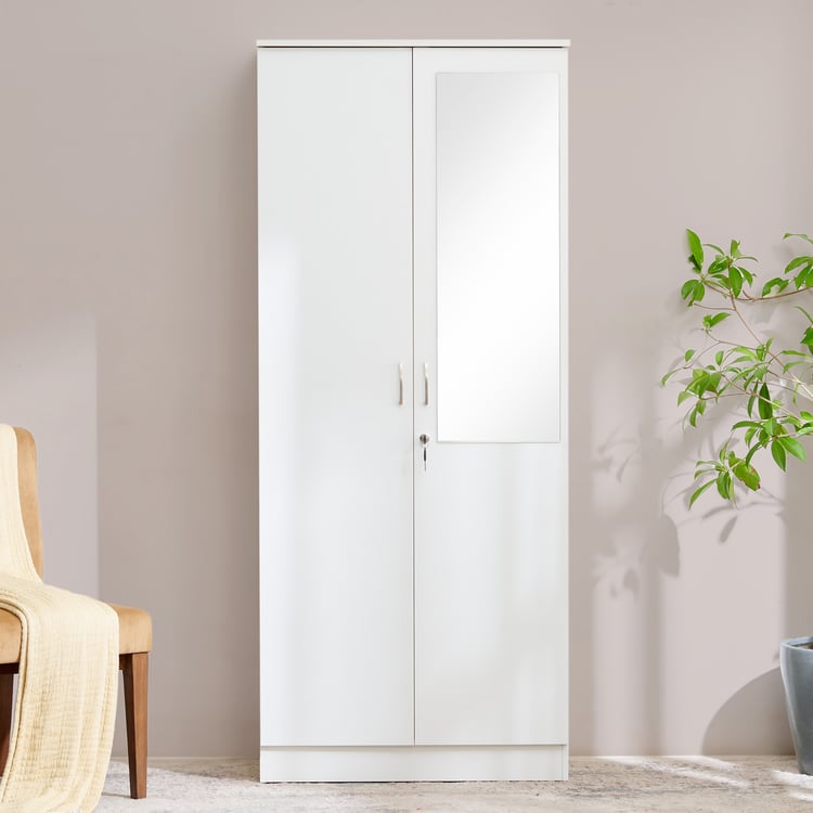 Helios Alton 2-Door Wardrobe with Mirror