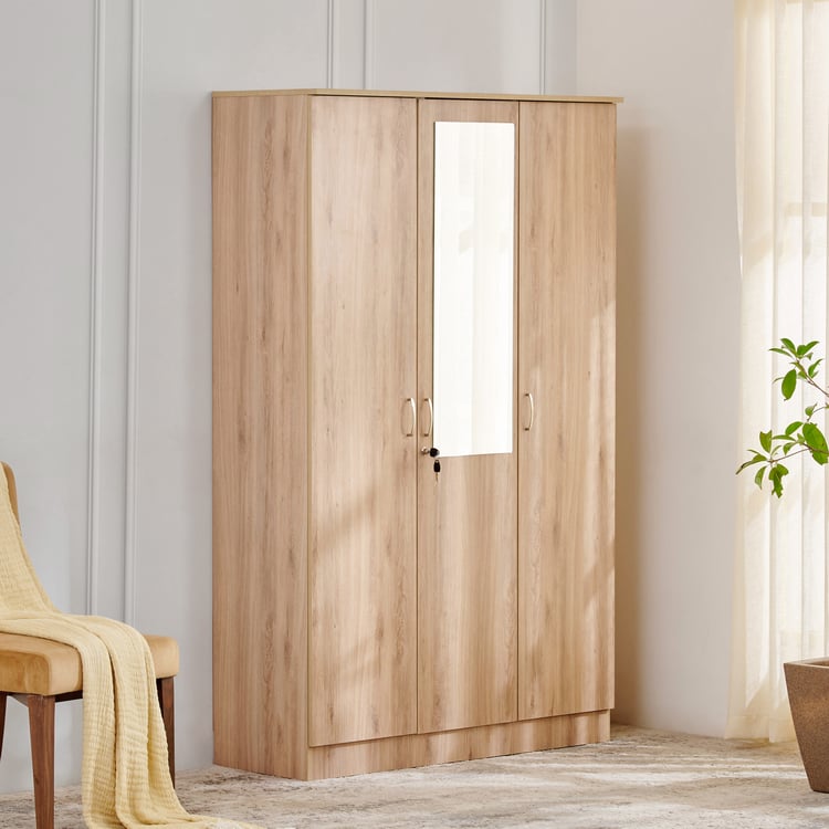 Helios Alton 3-Door Wardrobe with Mirror