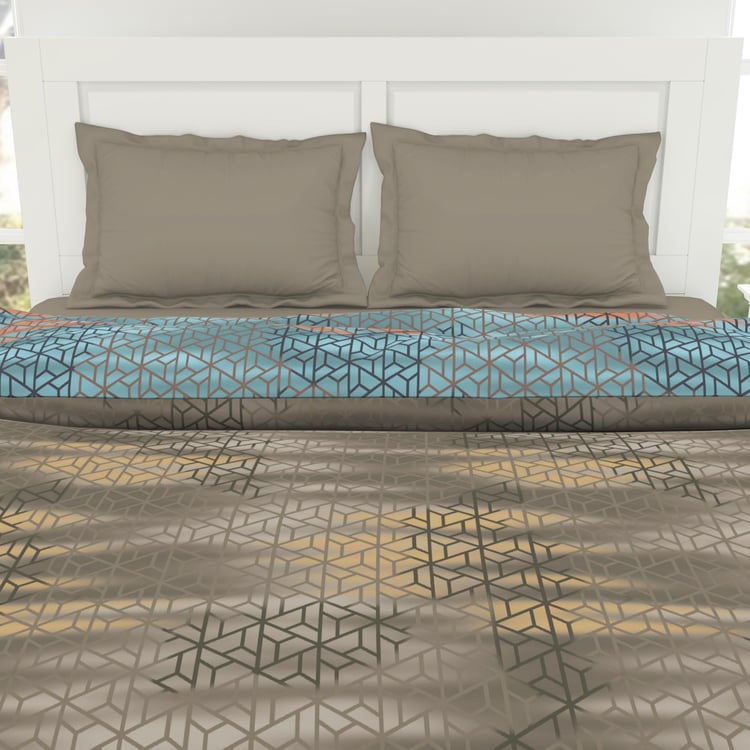 SPACES Patterna Cotton Printed Double Quilt