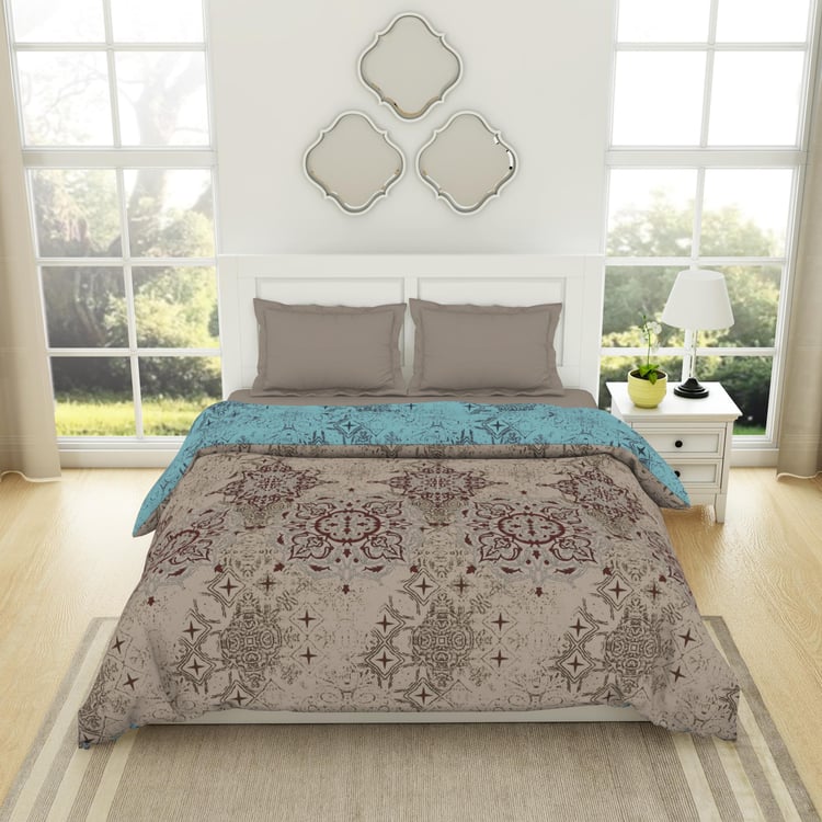 SPACES Patterna Cotton Printed Double Quilt