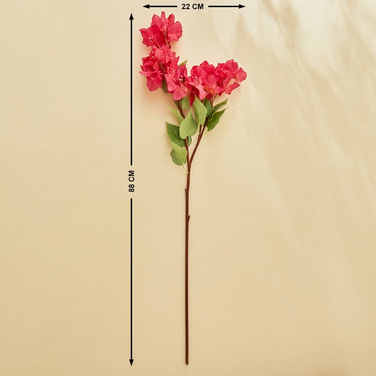 Botanical Artificial Bougenvillia Flower Stick - 88cm