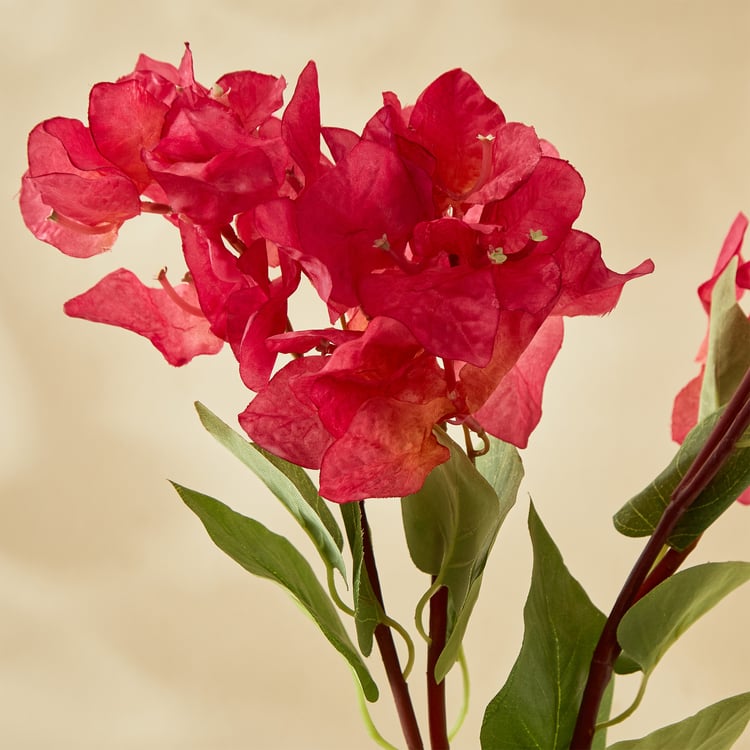 Botanical Artificial Bougenvillia Flower Stick - 88cm