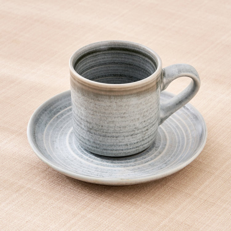 Natura Grizzle Stoneware Cup and Saucer - 220ml