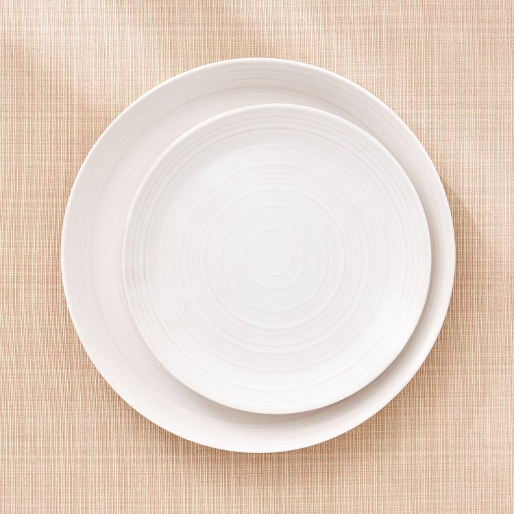 Natura Albus Stoneware Dinner Plate - 25.8cm