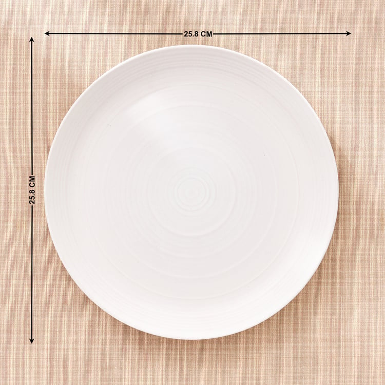 Natura Albus Stoneware Dinner Plate - 25.8cm