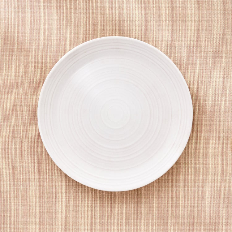 Natura Albus Stoneware Side Plate - 20.5cm