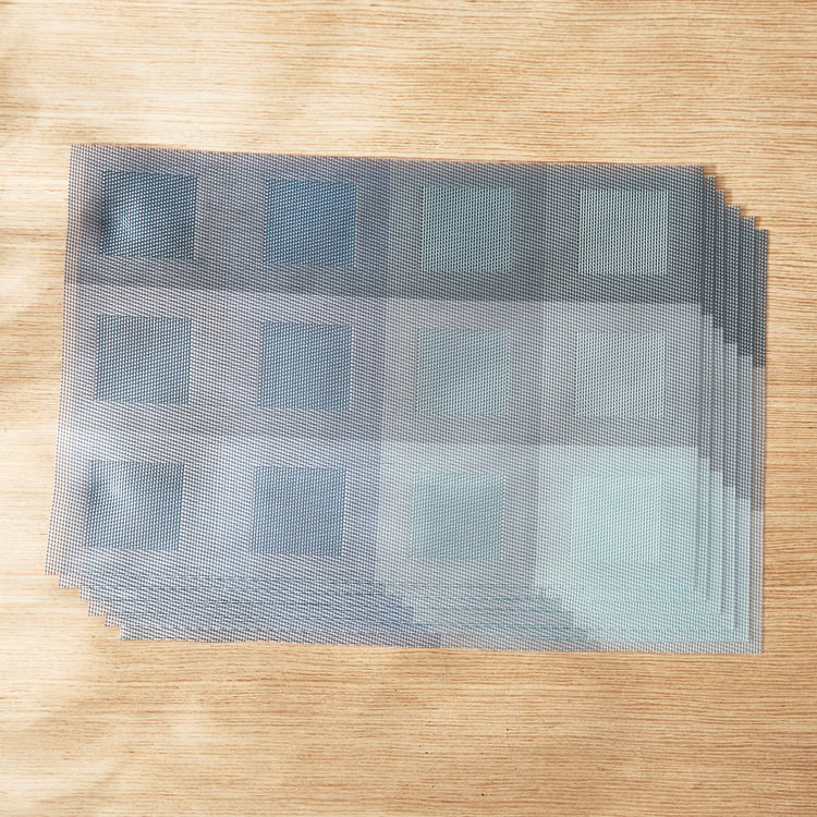 Eden Blocks Set of 6 Checked Placemats