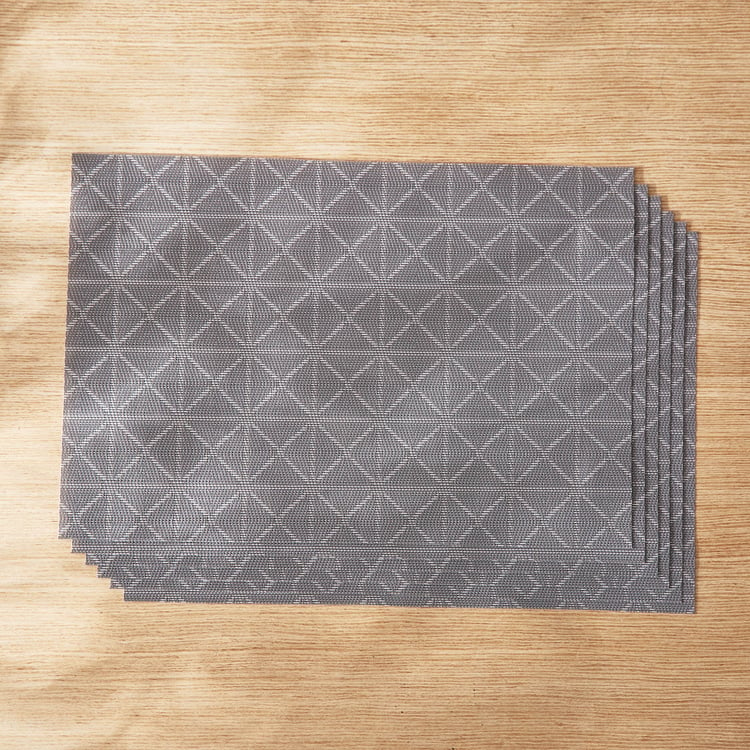 Eden Geometric Set of 6 PVC Placemats