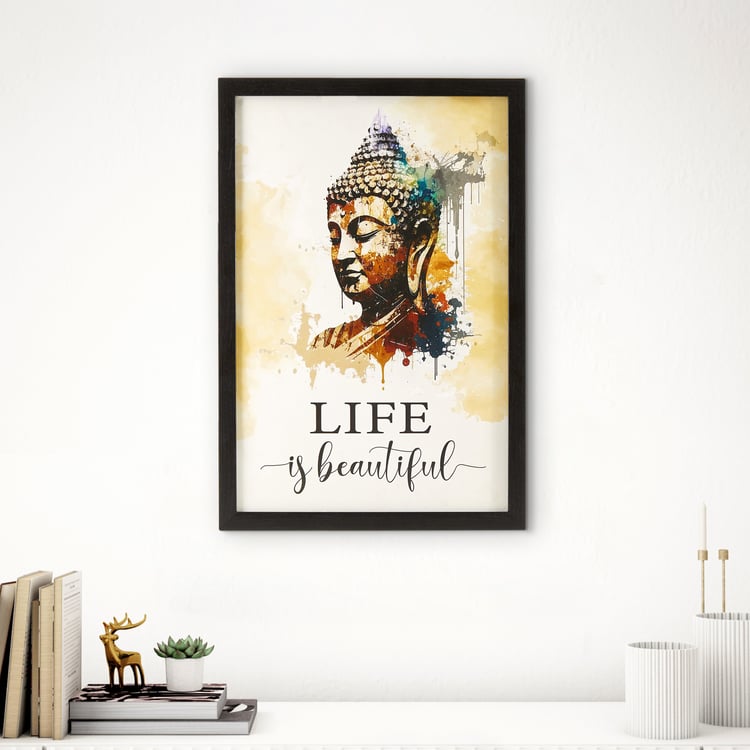 Spectrum Wooden Buddha Picture Frame - 33x48cm