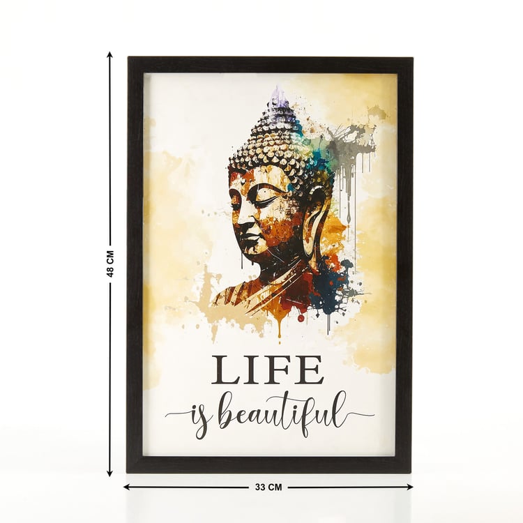 Spectrum Wooden Buddha Picture Frame - 33x48cm