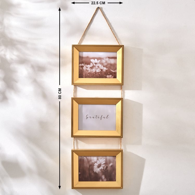Photomontage Wooden Hanging Photo Frame - 22.5x80cm