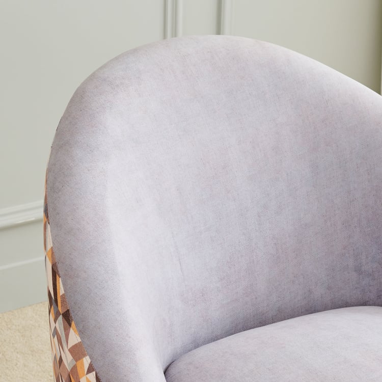 Helios Alfred Fabric Accent Chair - Purple