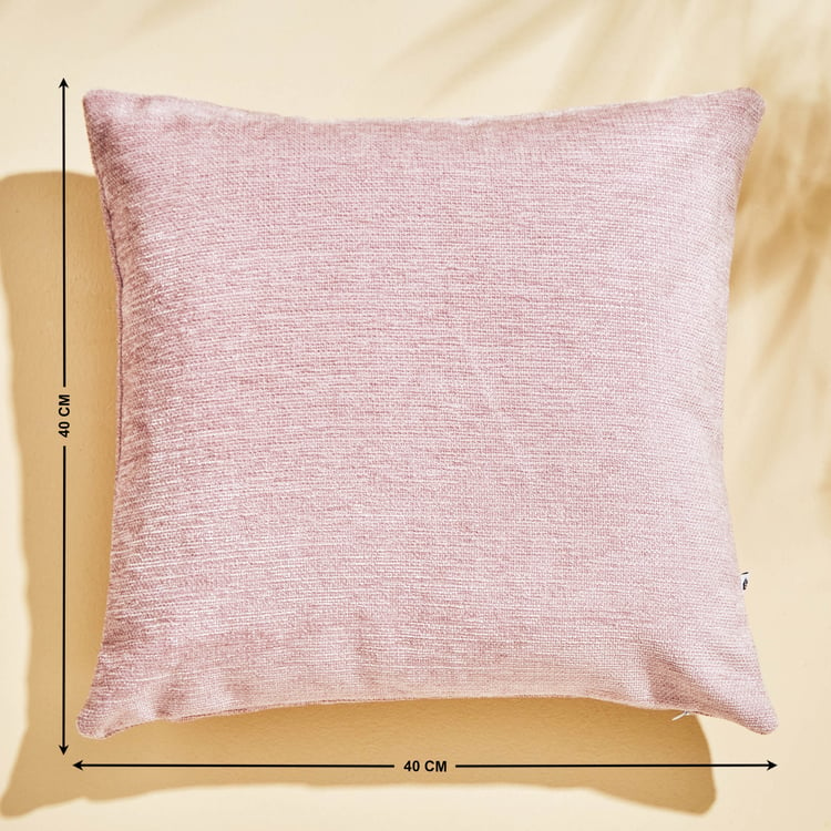 Moda Chenille Set of 2 Woven Cushion Covers - 40x40cm