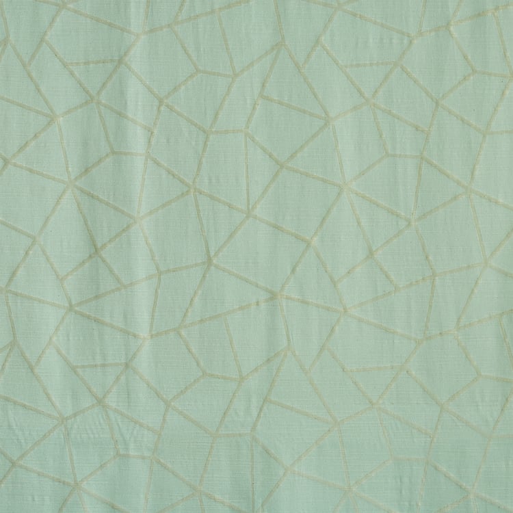 Jade Set of 2 Jacquard Light Filtering Door Curtains - 7ft