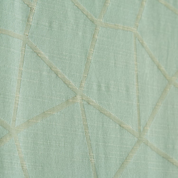 Jade Set of 2 Jacquard Light Filtering Door Curtains - 7ft