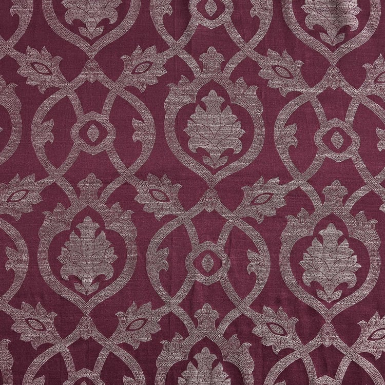 Jade Alfie Set of 2 Jacquard Light Filtering Door Curtains - 7ft