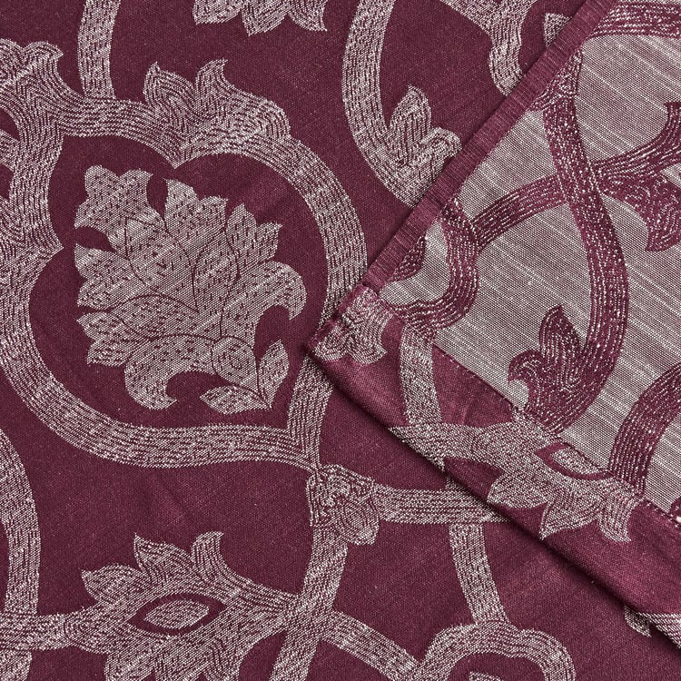 Jade Alfie Set of 2 Jacquard Light Filtering Door Curtains - 7ft