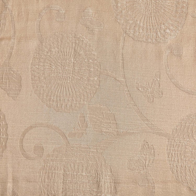 Jade Caria Set of 2 Jacquard Light Filtering Door Curtains - 7ft